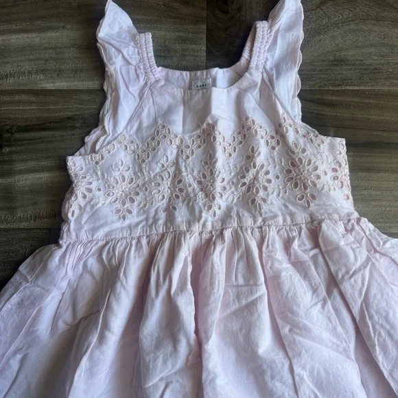 Gap kids Pink bush Eyelet Kids Dress size 4 - Picture 3 of 4